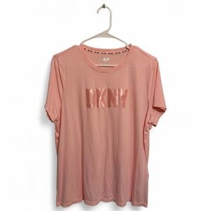 DKNY Davies Logo Graphic Tee pink t-shirt